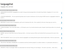 Tablet Screenshot of languagehat.blogspot.com