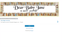 Tablet Screenshot of dearbabyjane.blogspot.com