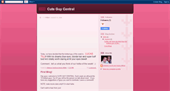 Desktop Screenshot of cuteguycentral.blogspot.com