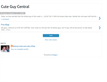 Tablet Screenshot of cuteguycentral.blogspot.com