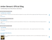 Tablet Screenshot of amberbensonwrotethis.blogspot.com