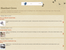 Tablet Screenshot of hazelnutgrove.blogspot.com