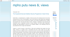 Desktop Screenshot of mphoputunews.blogspot.com