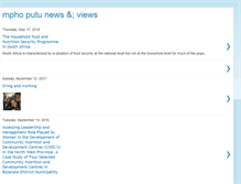 Tablet Screenshot of mphoputunews.blogspot.com