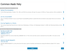 Tablet Screenshot of commonmadeholy.blogspot.com