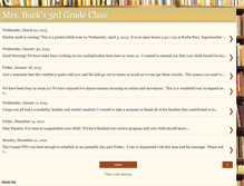 Tablet Screenshot of mrsbucks3rdgradeclass.blogspot.com