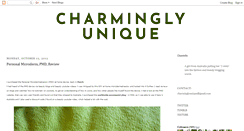 Desktop Screenshot of charmingly-unique.blogspot.com