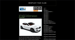 Desktop Screenshot of bentleyfanclub.blogspot.com