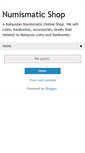 Mobile Screenshot of numismaticshop.blogspot.com