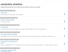 Tablet Screenshot of canzonieresintetico.blogspot.com