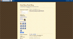 Desktop Screenshot of deafronpaul.blogspot.com