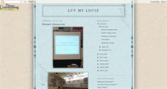 Desktop Screenshot of luvmylouie.blogspot.com