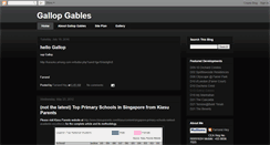 Desktop Screenshot of gallopgables.blogspot.com