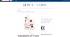 Desktop Screenshot of beautyarabia.blogspot.com