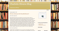 Desktop Screenshot of charlottedivorceblog.blogspot.com