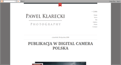 Desktop Screenshot of pawelklarecki.blogspot.com