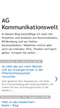 Mobile Screenshot of ag-kommunikationswelt.blogspot.com