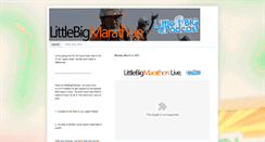 Desktop Screenshot of littlebigmarathon.blogspot.com
