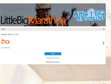 Tablet Screenshot of littlebigmarathon.blogspot.com