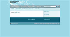 Desktop Screenshot of islamic-blog-template.blogspot.com