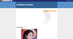 Desktop Screenshot of kannadaactressstills.blogspot.com