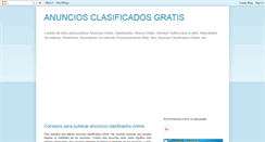 Desktop Screenshot of anuncios-clasificados-gratis.blogspot.com