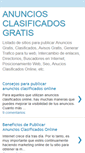 Mobile Screenshot of anuncios-clasificados-gratis.blogspot.com