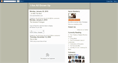 Desktop Screenshot of iamallgrownup.blogspot.com