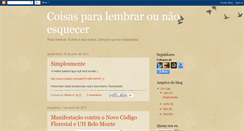 Desktop Screenshot of lembrarounaoesquecer.blogspot.com