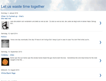 Tablet Screenshot of letuswastetimetogether.blogspot.com