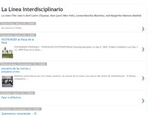 Tablet Screenshot of lalineainterdisciplinario.blogspot.com