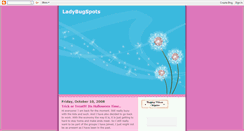 Desktop Screenshot of ladybug-spots.blogspot.com