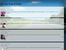 Tablet Screenshot of fortheloveofdillon.blogspot.com