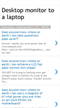 Mobile Screenshot of desktop-monitor-to-a-laptop.blogspot.com