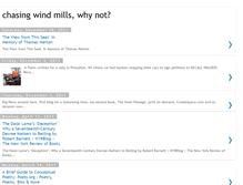 Tablet Screenshot of chasingwindmillswhynot.blogspot.com