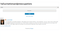 Tablet Screenshot of hallucinationsandpreoccupations.blogspot.com