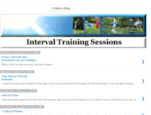 Tablet Screenshot of intervaltrainingsessions.blogspot.com