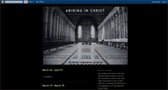 Desktop Screenshot of abidingblog.blogspot.com