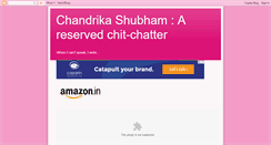 Desktop Screenshot of chandrikashubham.blogspot.com