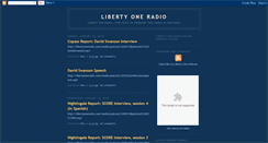 Desktop Screenshot of libertyoneradio.blogspot.com