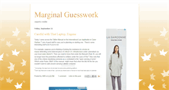 Desktop Screenshot of marginalguesswork.blogspot.com