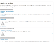 Tablet Screenshot of beinteractive.blogspot.com