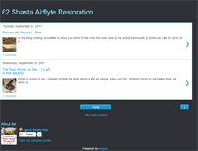 Tablet Screenshot of 62shastaairflyterestoration.blogspot.com