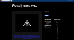Desktop Screenshot of paraquemesirvelafisica.blogspot.com