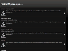 Tablet Screenshot of paraquemesirvelafisica.blogspot.com