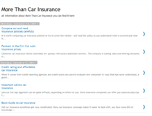 Tablet Screenshot of morethancar-insurance.blogspot.com