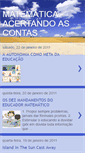 Mobile Screenshot of matematica-acertandoascontas.blogspot.com