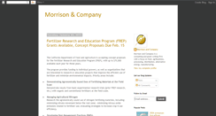 Desktop Screenshot of morrisoncompany.blogspot.com