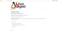 Desktop Screenshot of linux-digest.blogspot.com