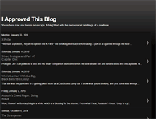 Tablet Screenshot of iapprovedthisblog.blogspot.com
